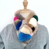 2022 Autumn/Winter Handmade Real Rabbit Fur Knit Triangle Shawl & Women's Pullover Cloak