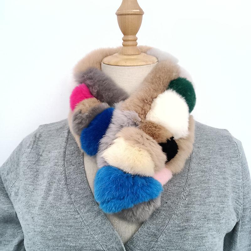 2022 Autumn/Winter Handmade Real Rabbit Fur Knit Triangle Shawl & Women's Pullover Cloak