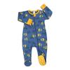 Newborn Baby Boys Girls Cartoon Romper Zip Front Non-Slip Footed Sleeper Pajamas