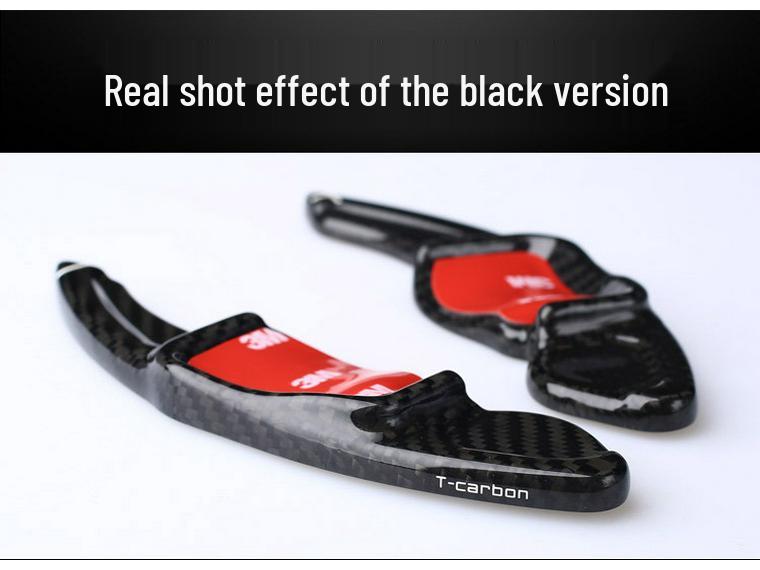 Real Carbon Fiber T-Carbon Steering Wheel Paddles for VW Golf 6, Scirocco, Magotan, Tiguan GTI