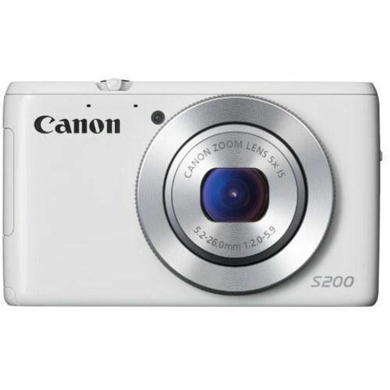 Used 1-year warranty excellent condition Canon PowerShot S200 White
