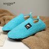 MAEDEF Men Cotton Shoes Slippers Warm Indoor Outdoor Antiskid Casual Shoe High Quality Plush Winter Couple Shoe Fluffy Slipper