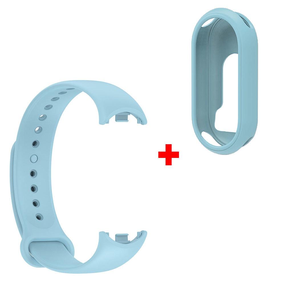 Wristband + Protector Case For Xiaomi Mi Band 8 Silicone Watchband Bracelet Protective Cover For Xiaomi Band8 Mi Band 8 Correa