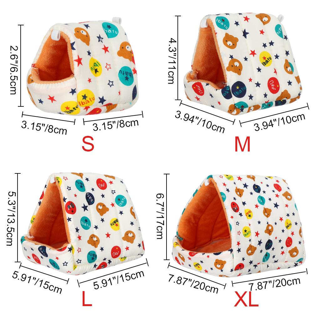 Squirrel Comfortable Mini Cage Guinea Pig Nest Warm Mat Hamster House Small Animal Sleeping Bed