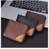 Wallet Men's Short European American Business Multifunctional Color Blocked Fashionable Change Bag Trend