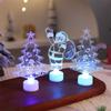 Glowing LED Acrylic Decoration Christmas Ornament Christmas Decorative Night Light For Kids Room Party Desktop Display