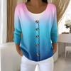 Women's Fashion Long Sleeve Christmas Snowman Snowflake Print Jacket Cardigan