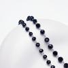 Poom/Anjewelry Black Beads 3mm 3.5mm Necklace Chain 1m (Size2)