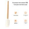 Silicone Spatula Set with Wooden Handle - Heat Resistant, Food Grade for Baking and Cake Cream.