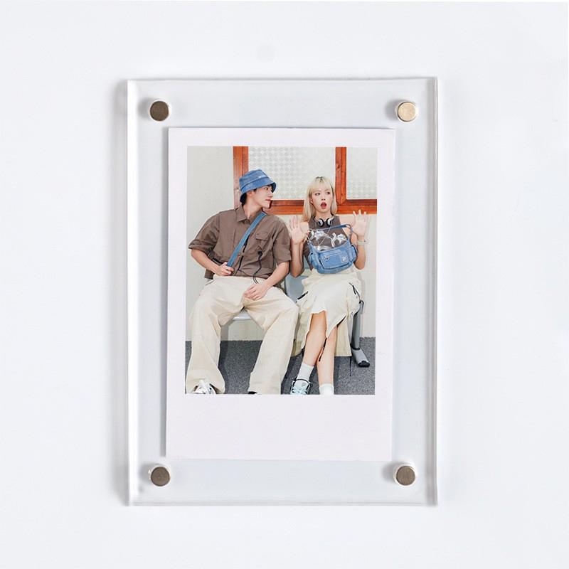 1 Stück Transparenter Fotorahmen Acryl Magnetischer Display-Rahmen Poster-Display-Ständer 2 mm Für Zimmer Schreibtisch Hausdekoration