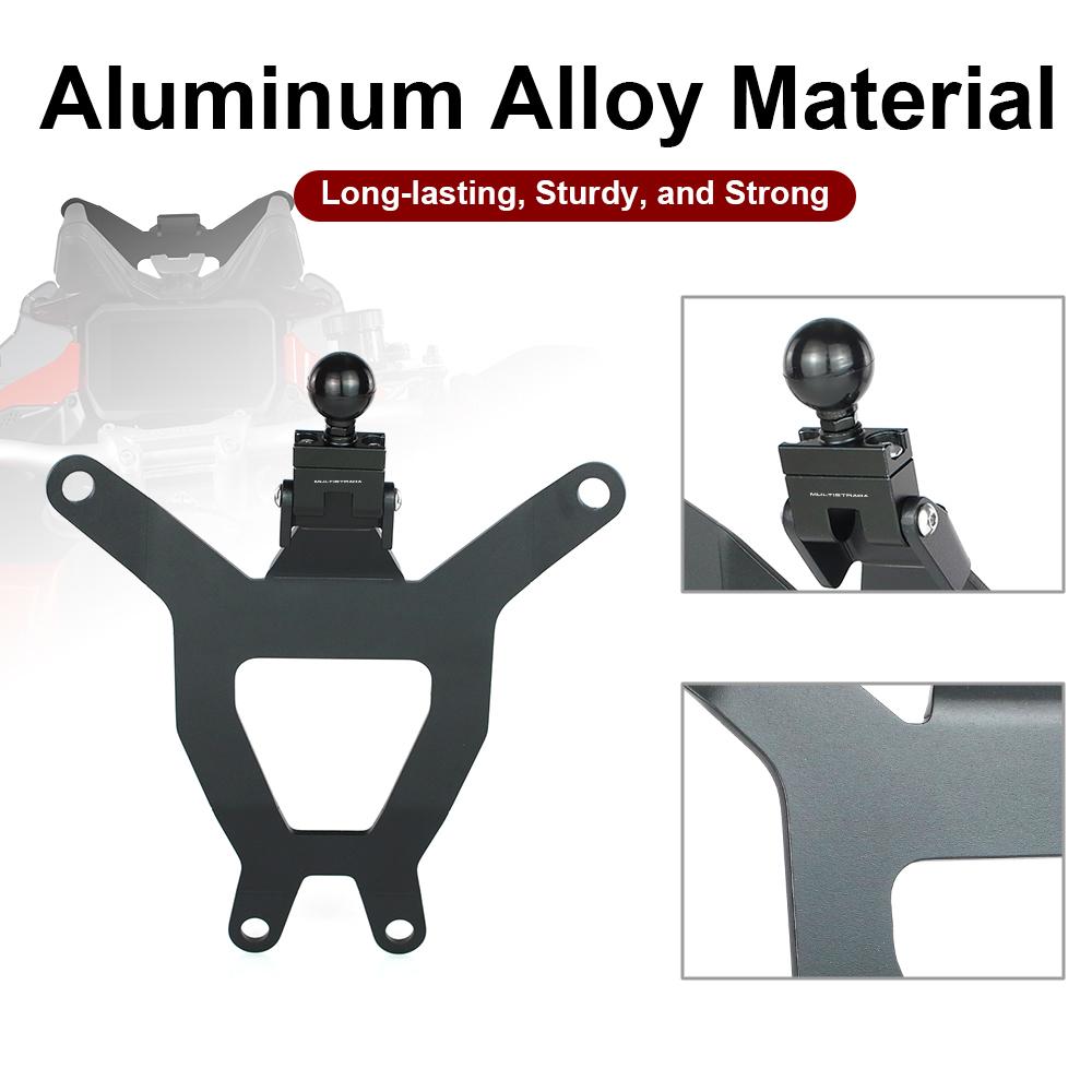 GPS Navigation Bracket For Ducati Multistrada V4 V4S V4 RS V4 Pikes Peak V4 Rallly Motorcycle Windshield Mount GPS Phone Holder