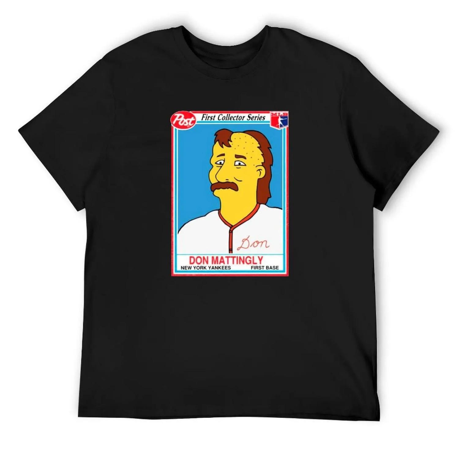 Футболка с карточкой Дона Мэттингли смешные подарки новые подарки и футболки тяжеловесы оверсайз смешные футболки мужские S