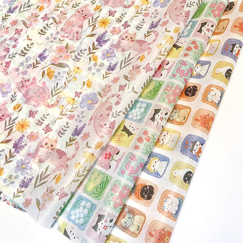 10 Blatt Elegantes Seidenpapier mit floralem Muster Füllpapier für Weinflaschen Hochzeiten Geburtstage Partys Weihnachtsgeschenkpapier