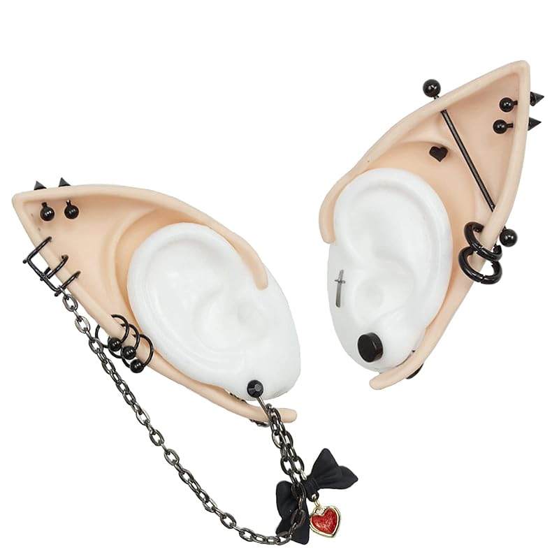 

virtual YouTuber VTuber Kuzuha The scraps earrings cosplay Accessories character accessories set ear clip vampire vampire style disguise disguise