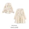 Kaslead New Women Clothes Western Style Flower Embroidery Shirts Dress 8741038 8741037