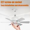 Ceiling Fans With Lights Low Profile Ceiling Fan E27 3 Wind Speed Cooling Device For Homeowners Room Decorators Interior