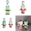 Cute Kimono Smiling Big Eyes Frog Plush Toy Keychain Pendant For Backpack And Gift