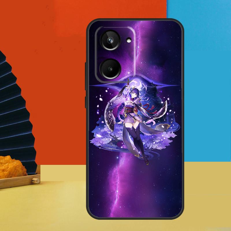 Raiden Shogun Genshin Impact For Realme C51 C53 C55 C35 C33 C31 C30 C25 C21Y GT Neo 5 GT5 GT3 9 10 11 12 Pro Plus Case