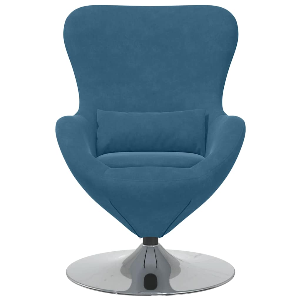 Egg Chair Velvet Blue