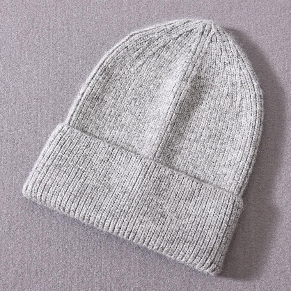 Children's hats rabbit velvet classic striped knitted hats autumn and winter soft cute outdoor wool hats keep warm