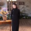 New Chinese black velvet thickened cheongsam 1011 new winter young girls can wear gentle and slim every day