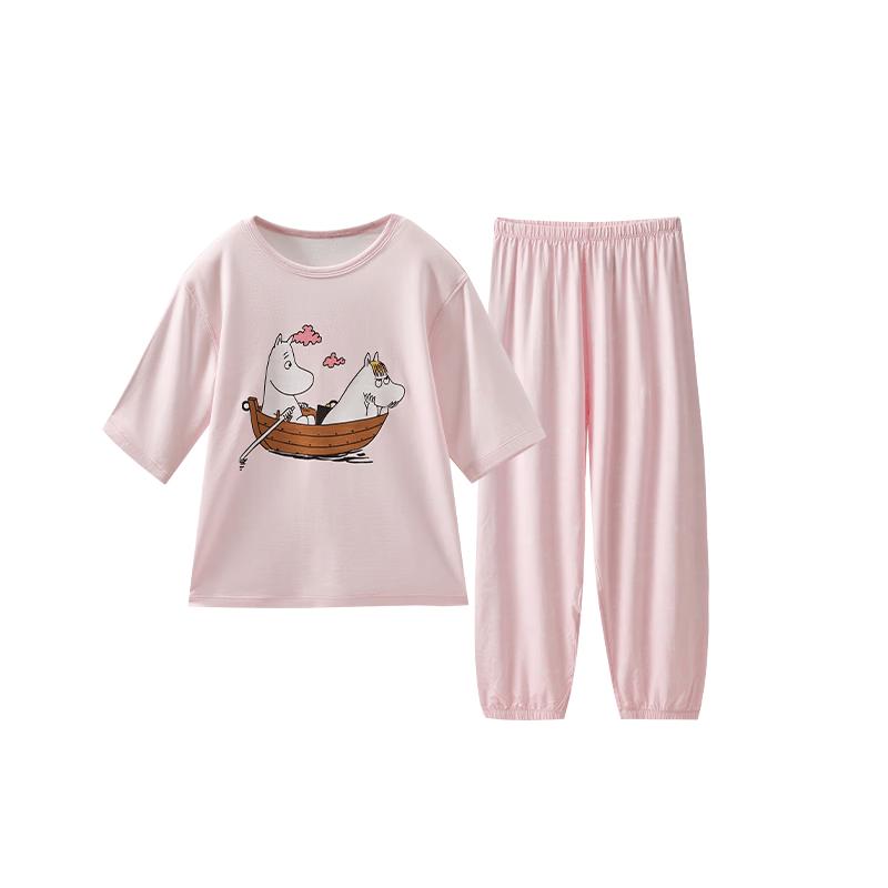 Q21x Moomin Kids Tencel Modal Pajama Set 140