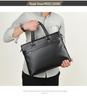 Men's Genuine Leather Cowhide Laptop Crossbody Bag - Business Travel Trend