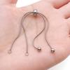 5Pcs Silver Extension Chains Stainless Steel Hand Bracelet Extensions  Jewelry Decoration