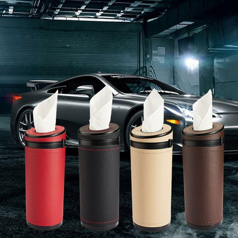 Tissue Box Cover Tube Napkin Car Office Paper Holder Paper Tube Pull Paper Bucket