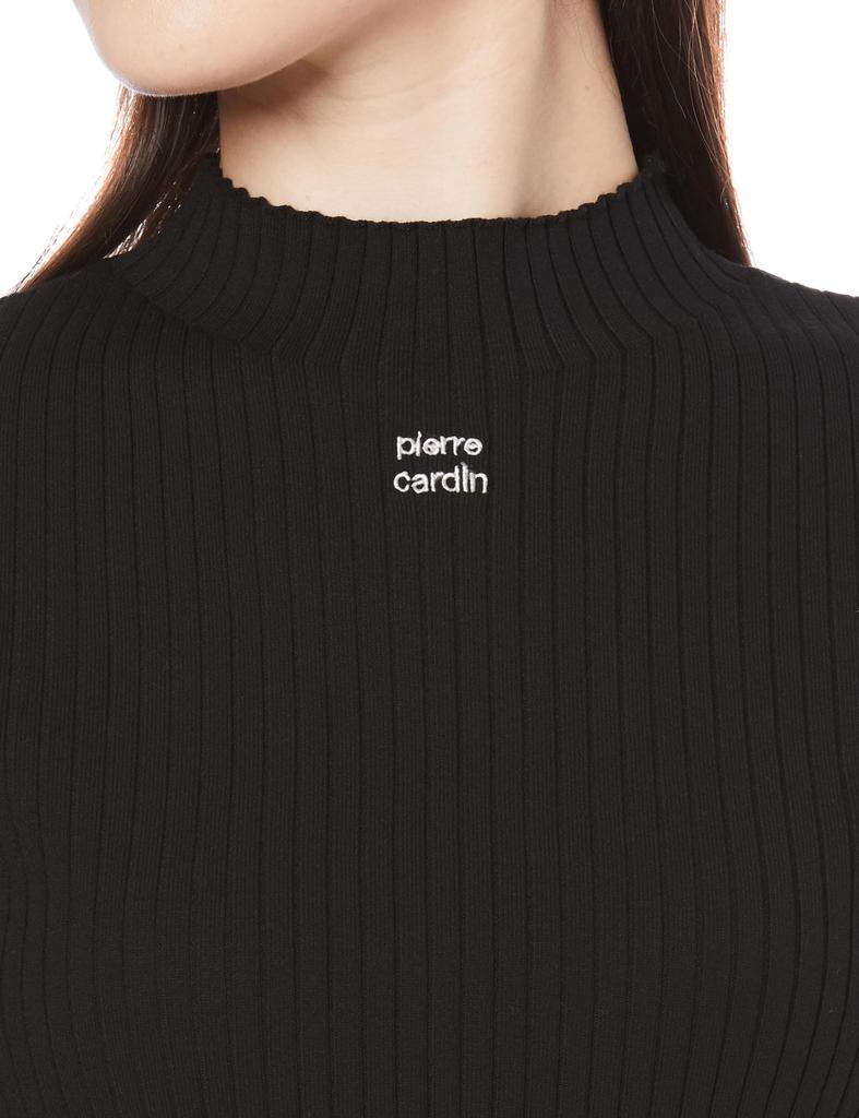 x Pierre Cardin Half Sleeve Rib Knit Pullover FWNT241812 Black FRAYI.D Women's