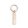 Stainless Steel Rectangular Tag Keychain - Logo Engraving, Promotional, and Holiday Gift
