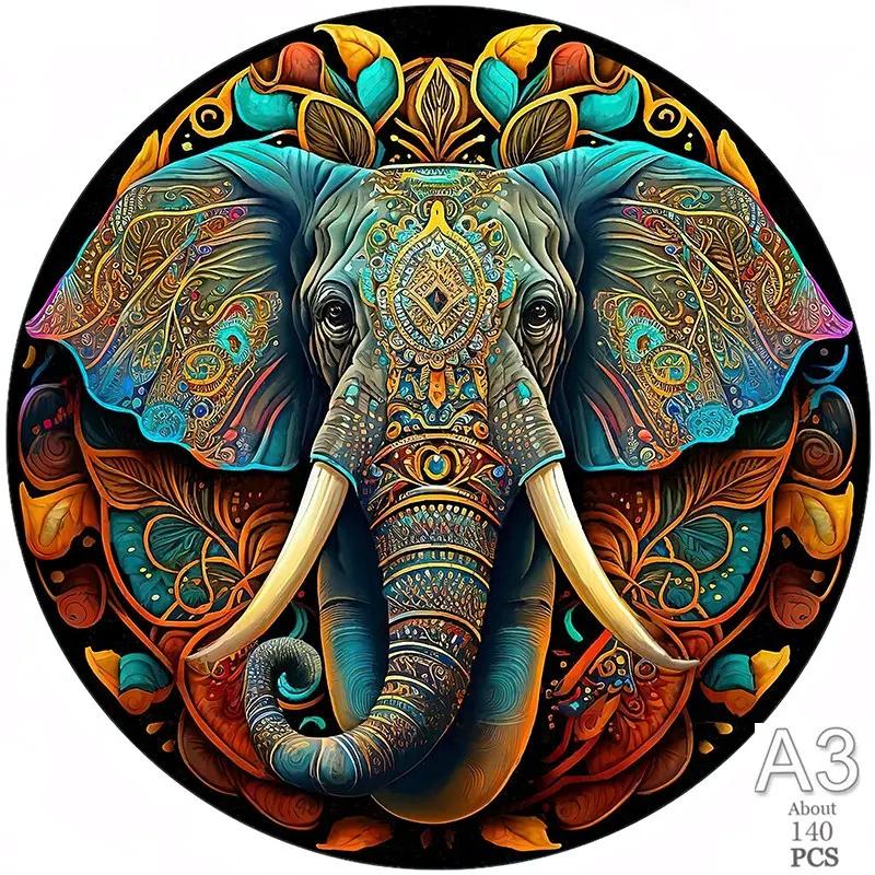 Unique Wooden Animal Jigsaw Puzzles Colorful Turtle 3D Puzzle Gift Fabulous Gift Interactive Toy for Adults Kid Educational
