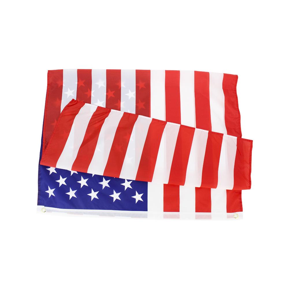 American flag150x90cm us flag High Quality Double Sided Printed Polyester American Flag Grommets USA Flag
