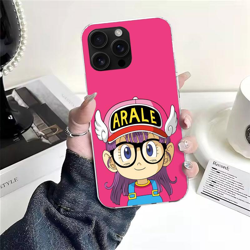 Arale Dr Slump For iPhone 17 Air 16 15 14 Plus 13 Mini 12 11 Pro Max Phone Case 16E 7 Print 8 SE Fundas Cover Soft Coque 16 15 1