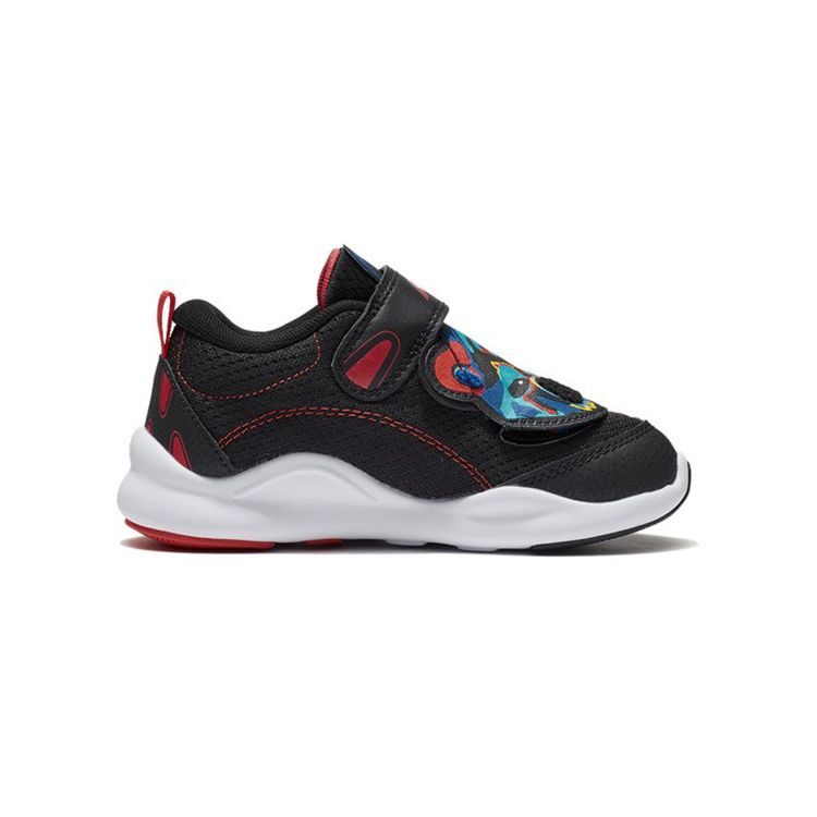 Li Ning Kids Tiger Power Shock Absorbing Casual Shoes Kids Casual Shoes Black Red YKNS002-3