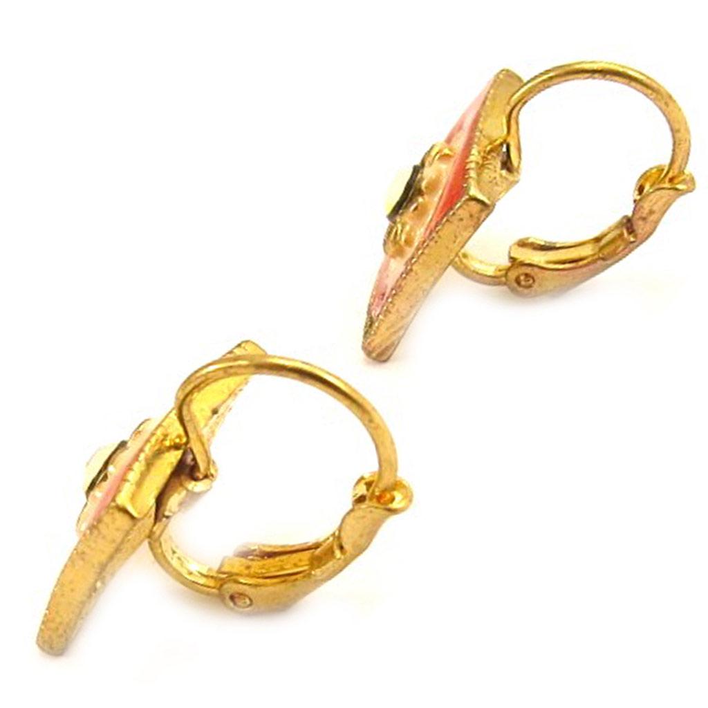 Les Trésors De Lily [E5800] - Κρεμαστά σκουλαρίκια Δημιουργού 'Αλιενόρ' Πορτοκαλί