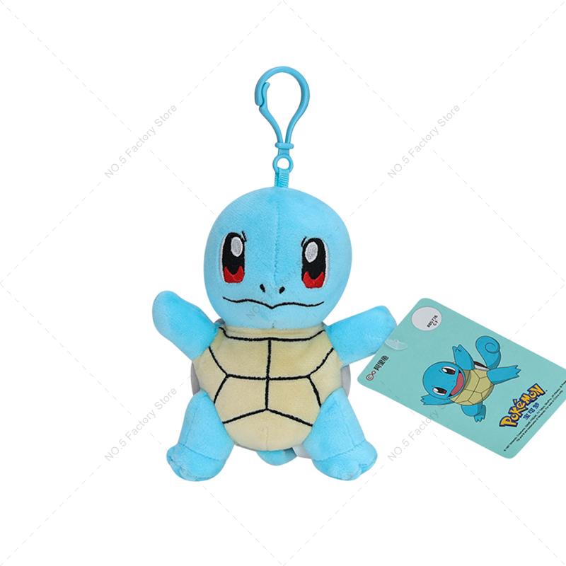 Original Pokemon Plush Keychain Cartoon Toys Pikachu Mew Jigglypuff Squirtle Eevee Snorlax Bulbasaur Doll Kids Kawaii Toy