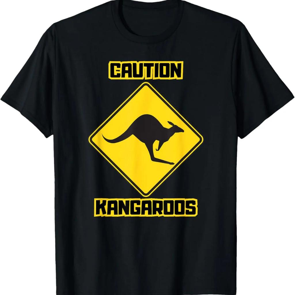 Kangaroo Crossing _ Traffic Road _ Street Sign Warning T-Shirt