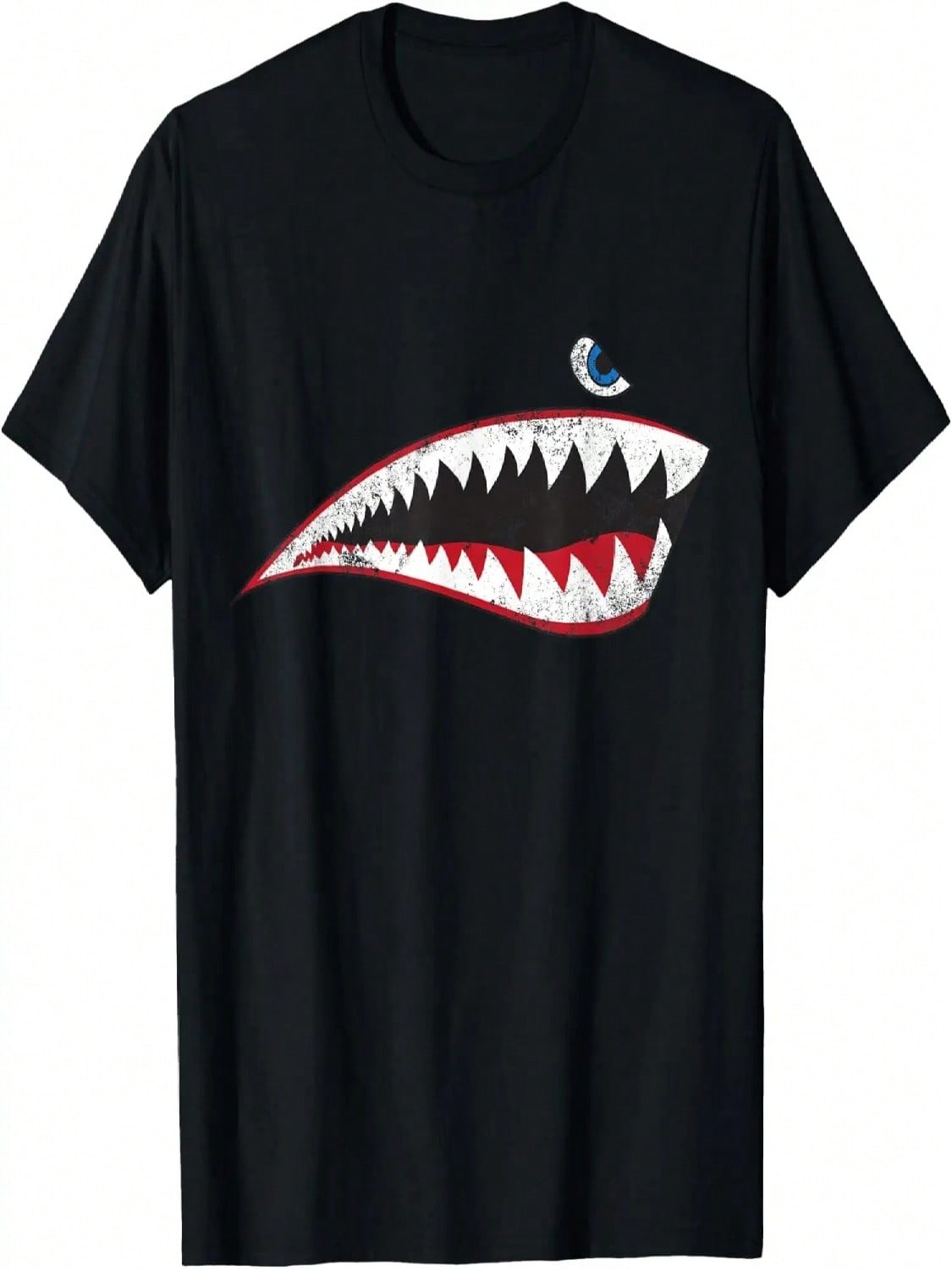 WW2 Nose Art World War II Veteran Vintage Shark Nose Art T-Shirt S разноцветный