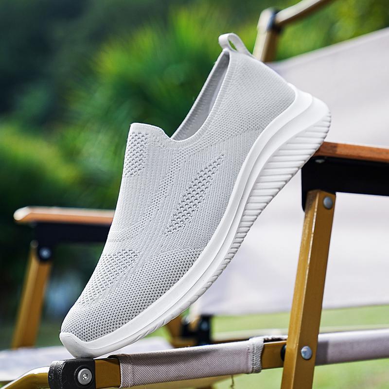 Large Size Men's Shoes Summer Breathable Casual Cloth Shoes Mesh Breathable Walking Shoes