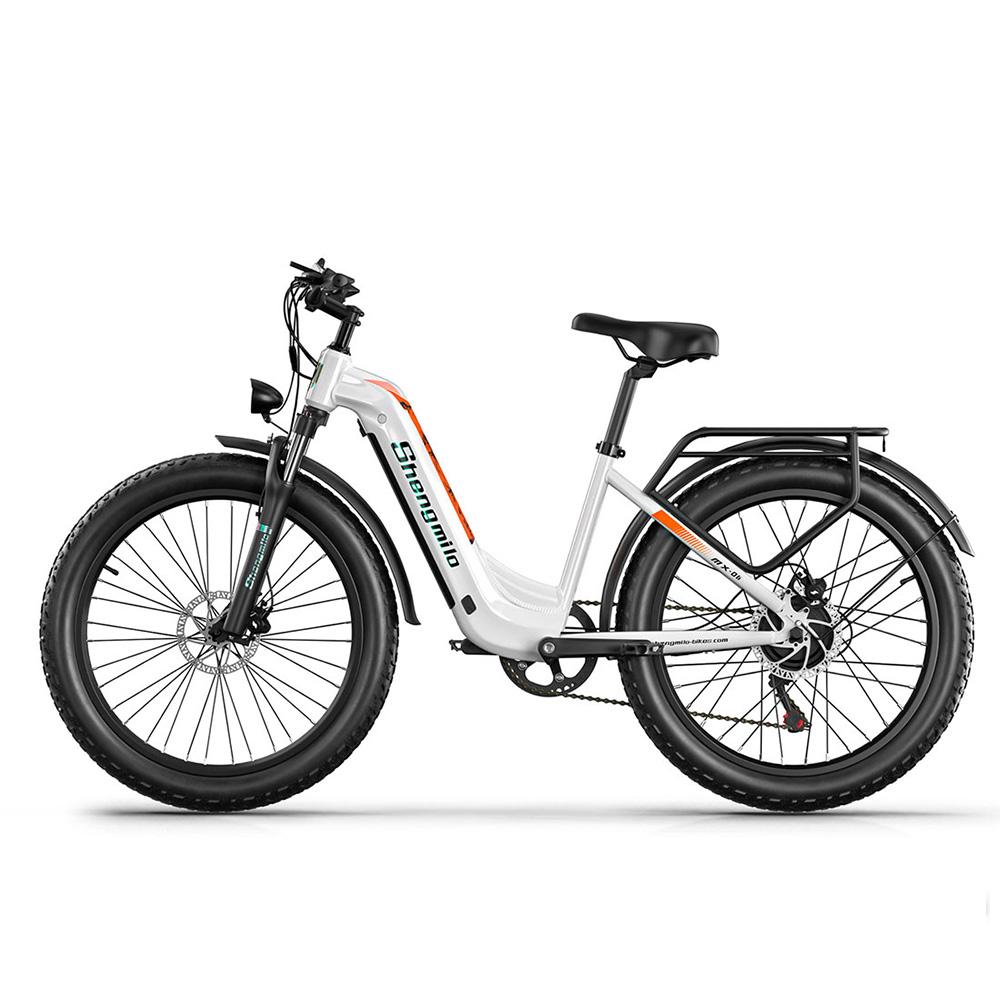 Elektrické kolo Shengmilo MX06 26" Tlusté pneumatiky 1000W Motor Terénní elektrické kolo pro dospělé 48V 17.5AH LCD displej 7 rychlostí Maximální zatížení 150 kg