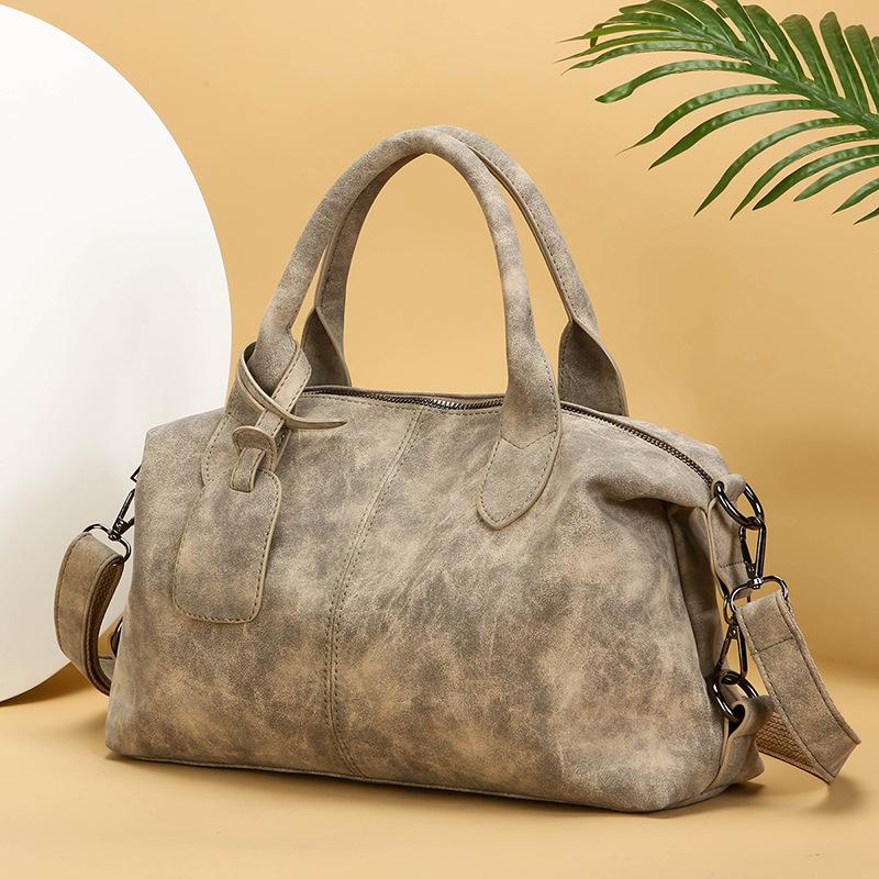 Módní a jednoduchá taška polštářovka Boston Bag Dámská taška pro dojíždění Kabelka