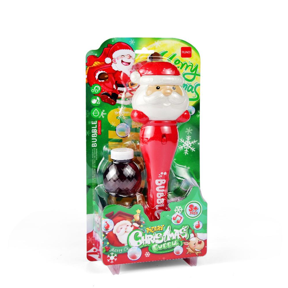 Electric Bubble Machine Halloween Bubble Light Pumpkin Magic Wand Children's Santa Claus Toy Gift