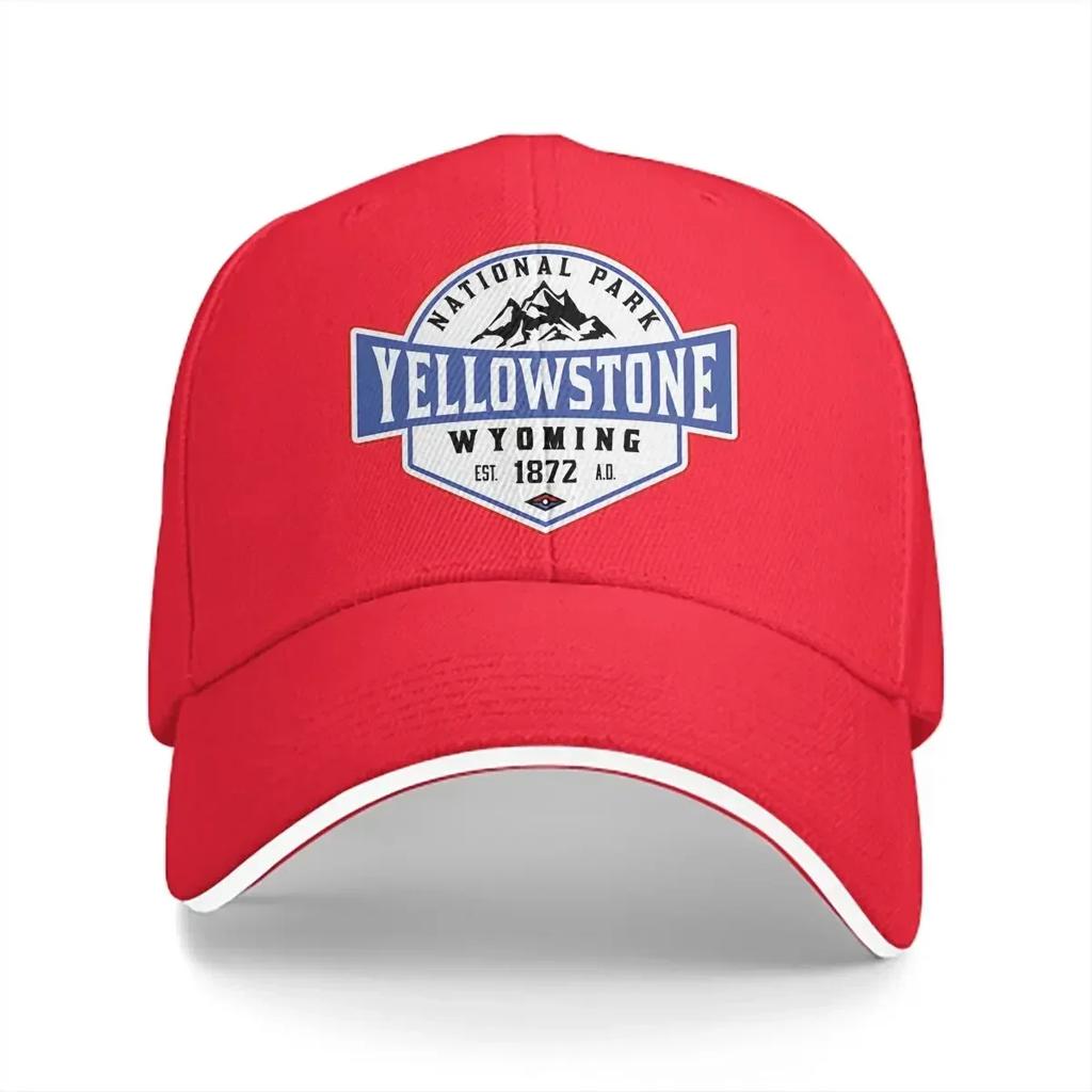 Yellowstone National Park Multicolor Hat Peaked Unisexs Cap WYOMING MOUNTAINS HIKING CAMPING Personalized Visor Protection Hats