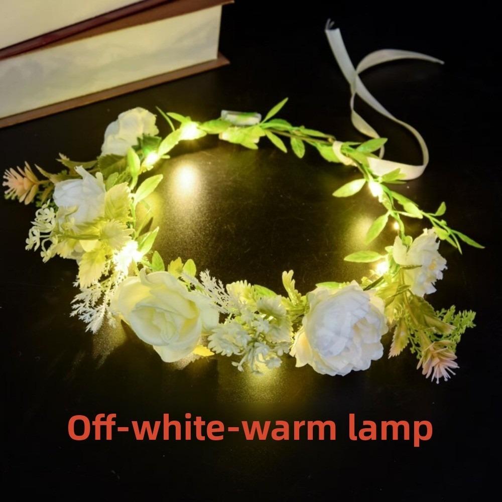 Nights Glow Color LED Flower Crown Multistyles Fairy Sparkling Headband Wedding Baby Shower Decor