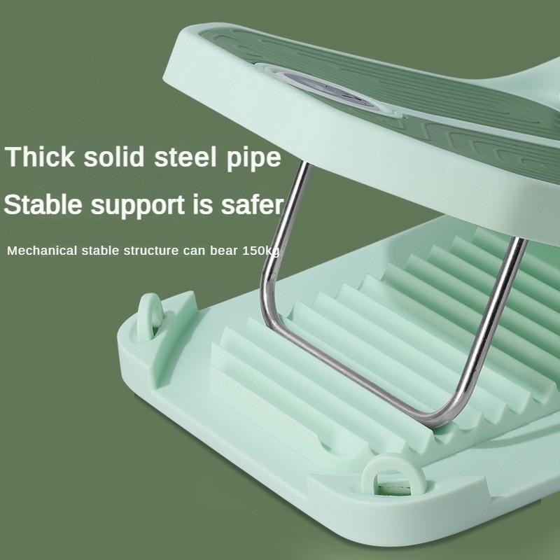 Pink/Green Multifunctional Stable Support Tensile Plate Digital Display Anti Slip Calf Stretcher Fitness Leg Press Assistive Equipment