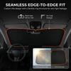 2026 New Portable Thermal Insulation Sunshade, One-Piece Car Sun Visor, Is a Titanium Silver Upgraded Thickened Sunshade Specially Designed
