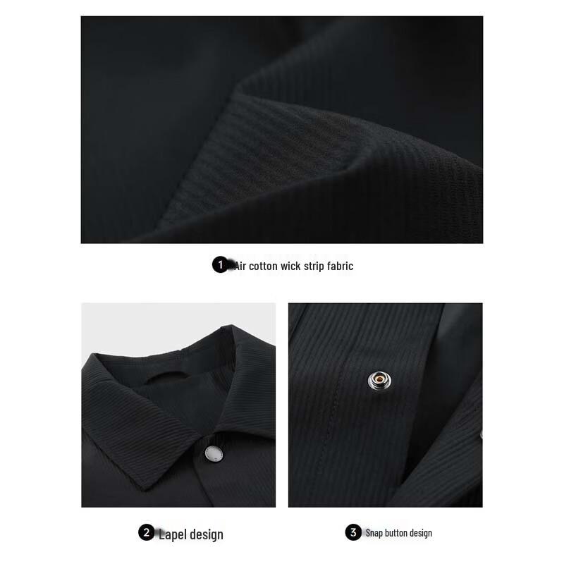 SEPTWOLVES Men's Striped Casual Workwear Jacket