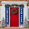 2pcs Christmas & New Year Door Couplet #6365