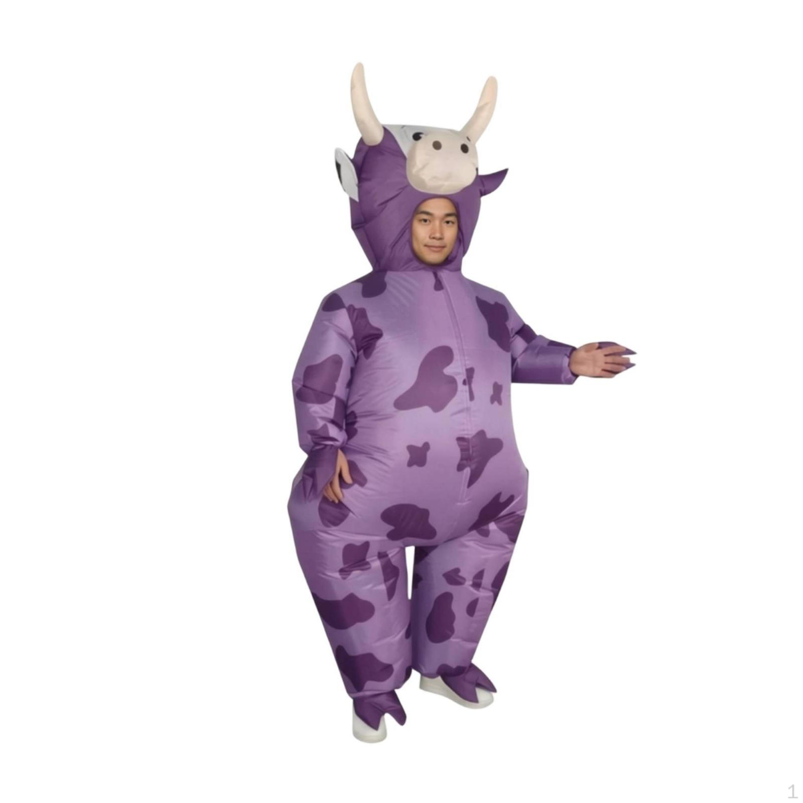 Halloween Inflatable Cow Costume Funny Lightweight